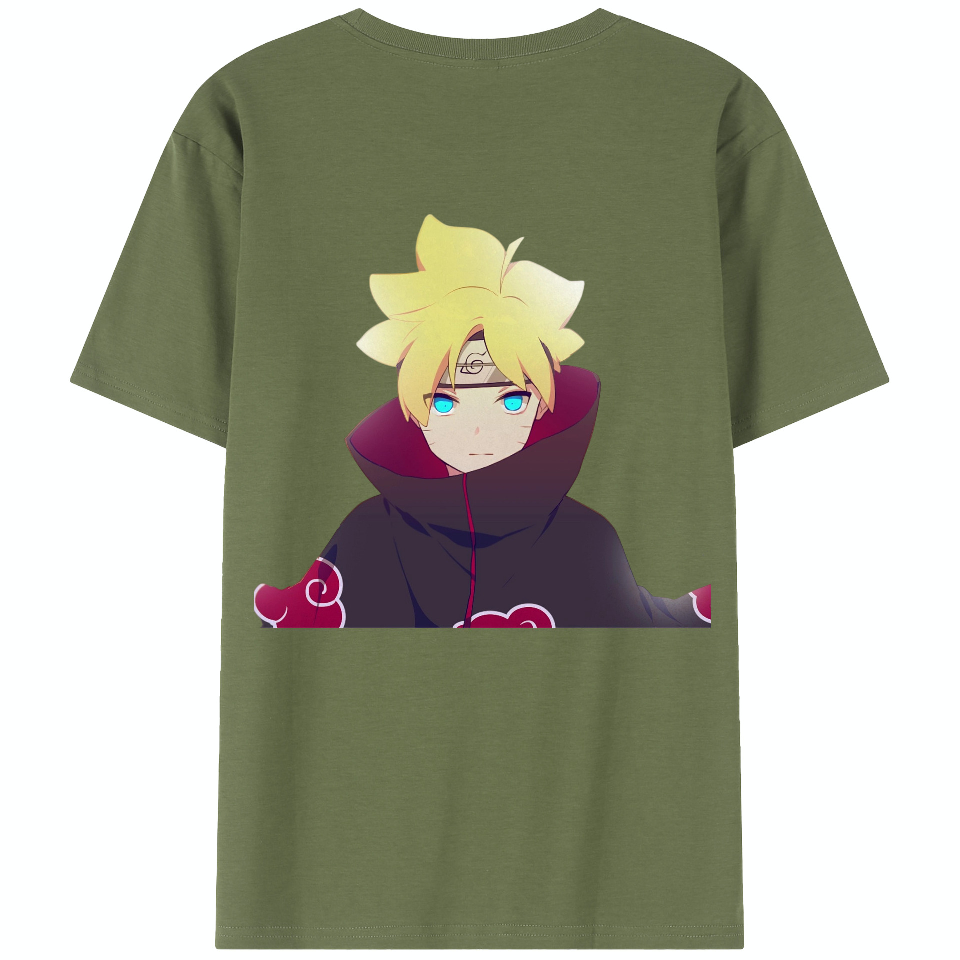 （画像用） NARUTO -ナルト- うずまき ボルト Uzumaki Boruto 綿100％半袖Tシャツ（背面プリント）